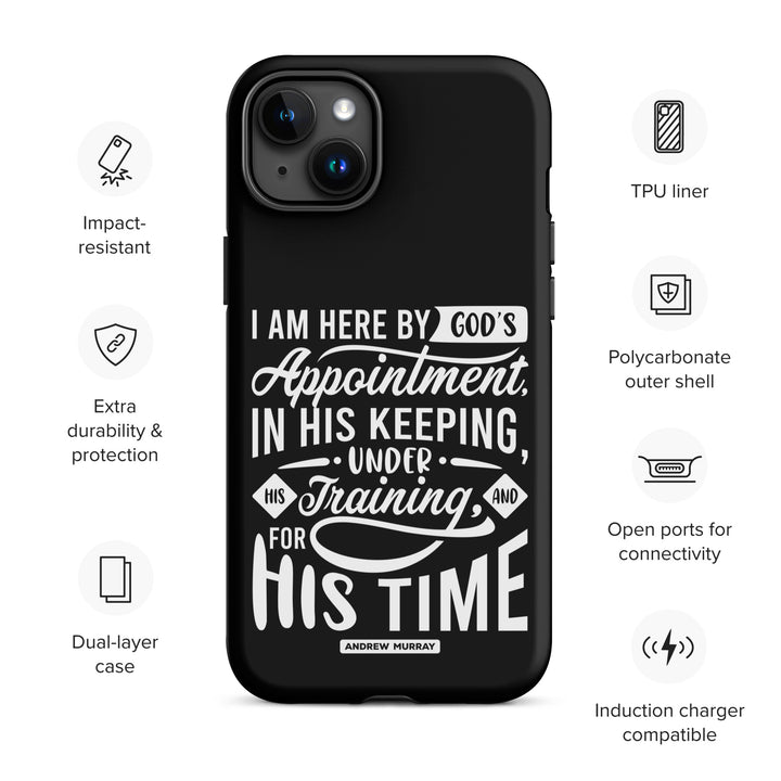 Christian Phone Case His Time Black for iPhone® iPhone® Phone Cases   