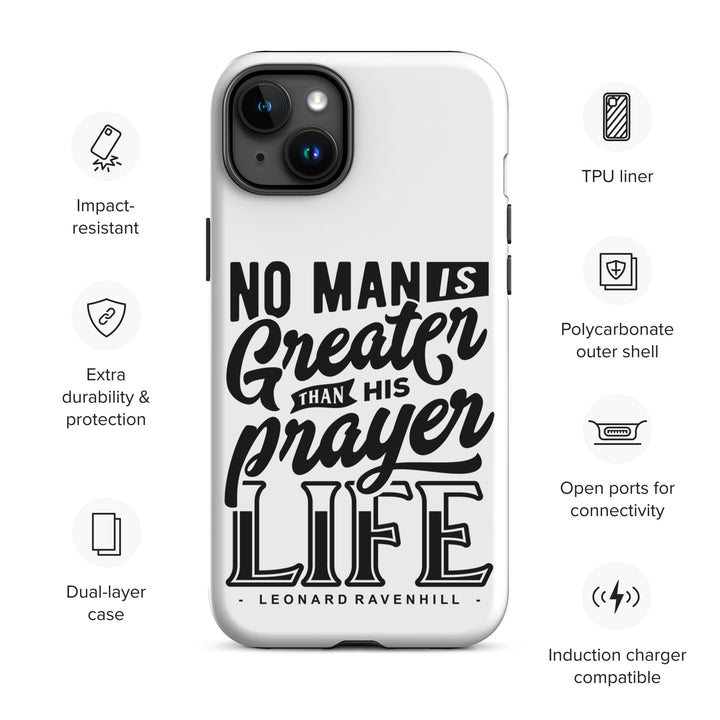 Christian Phone Case Prayer Life White for iPhone® iPhone® Phone Cases   