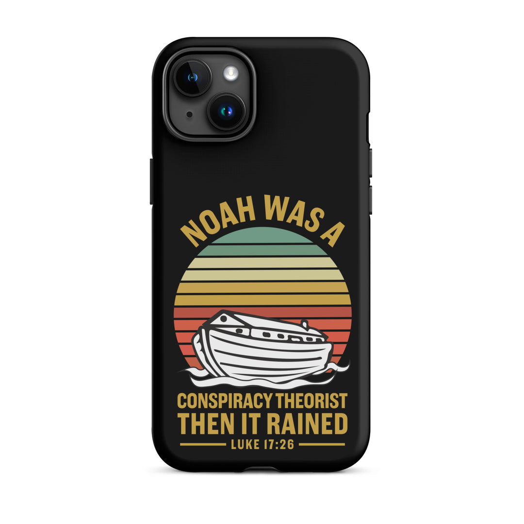 Christian Phone Case Noah Conspiracy Black for iPhone® iPhone® Phone Cases Matte iPhone 15 Plus 