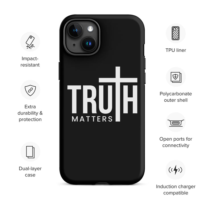 Christian Phone Case Truth Matters Black for iPhone® iPhone® Phone Cases   