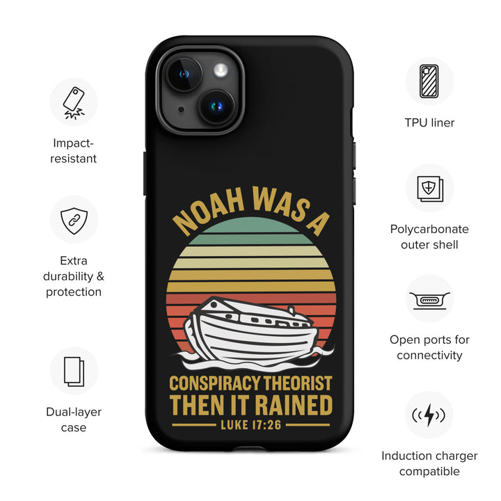 Christian Phone Case Noah Conspiracy Black for iPhone® iPhone® Phone Cases   