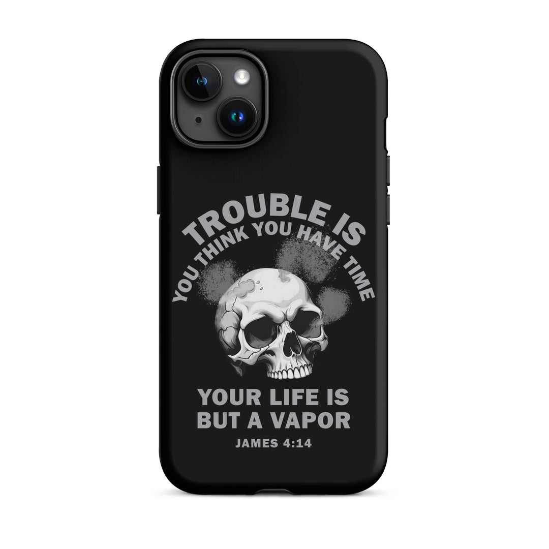 Christian Phone Case Life Is Vapor Black for iPhone® iPhone® Phone Cases Matte iPhone 15 Plus 