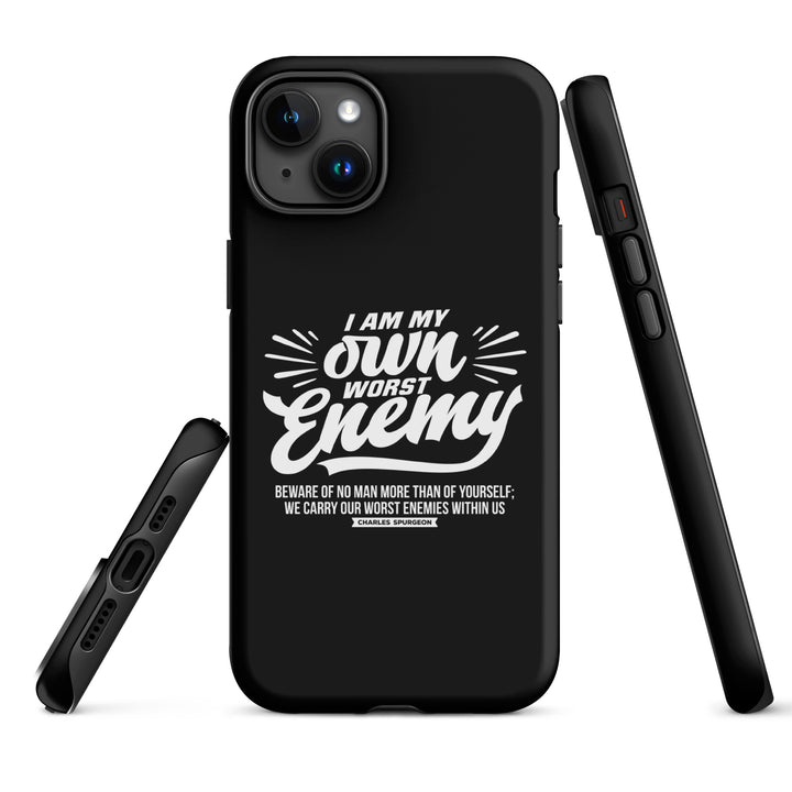 Christian Phone Case Worst Enemy Black for iPhone® iPhone® Phone Cases   