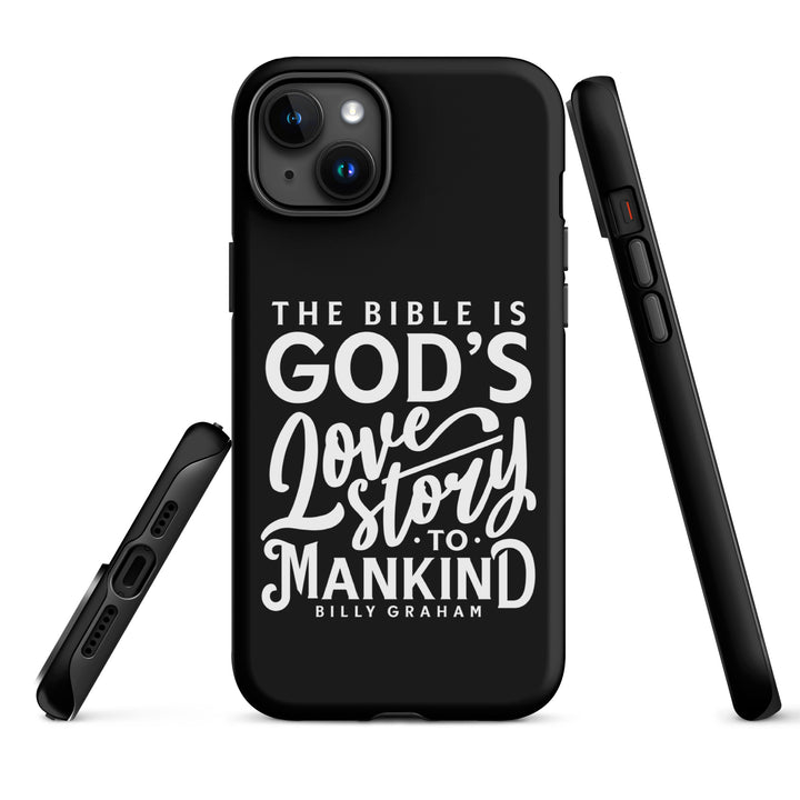 Christian Phone Case God's Love Story Black for iPhone® iPhone® Phone Cases   