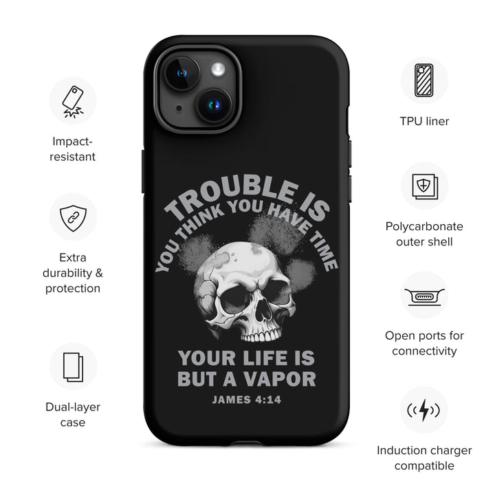 Christian Phone Case Life Is Vapor Black for iPhone® iPhone® Phone Cases   