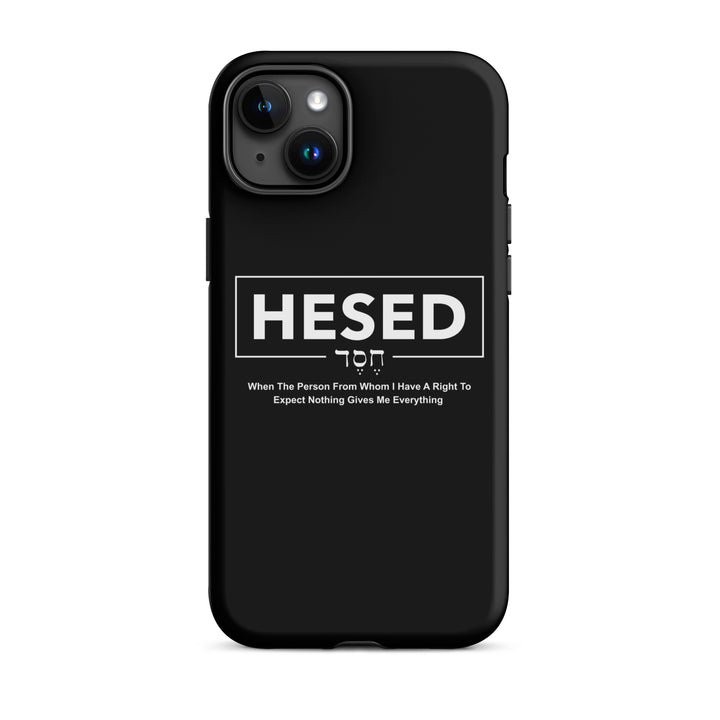 Christian Phone Case Hesed Everything Black for iPhone® iPhone® Phone Cases   