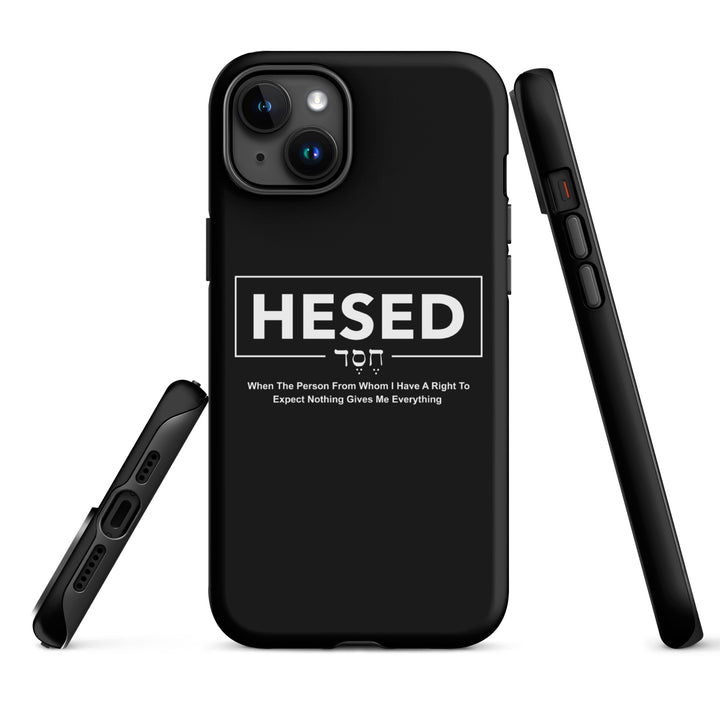 Christian Phone Case Hesed Everything Black for iPhone® iPhone® Phone Cases   