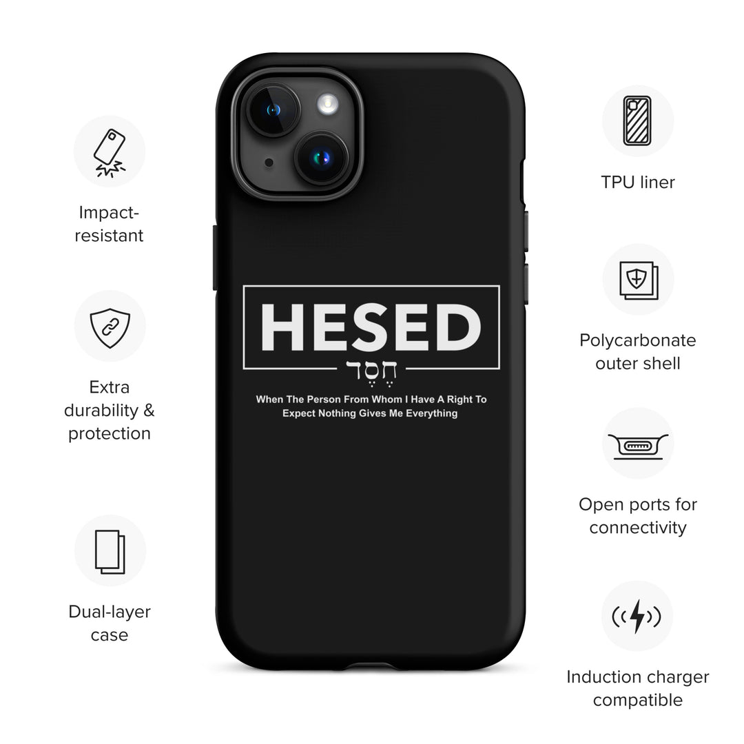 Christian Phone Case Hesed Everything Black for iPhone® iPhone® Phone Cases   