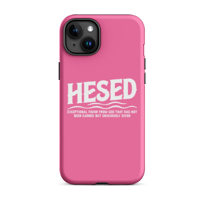 Christian Phone Case Hesed Exceptional Favor Pink for iPhone® iPhone® Phone Cases Matte iPhone 15 Plus 