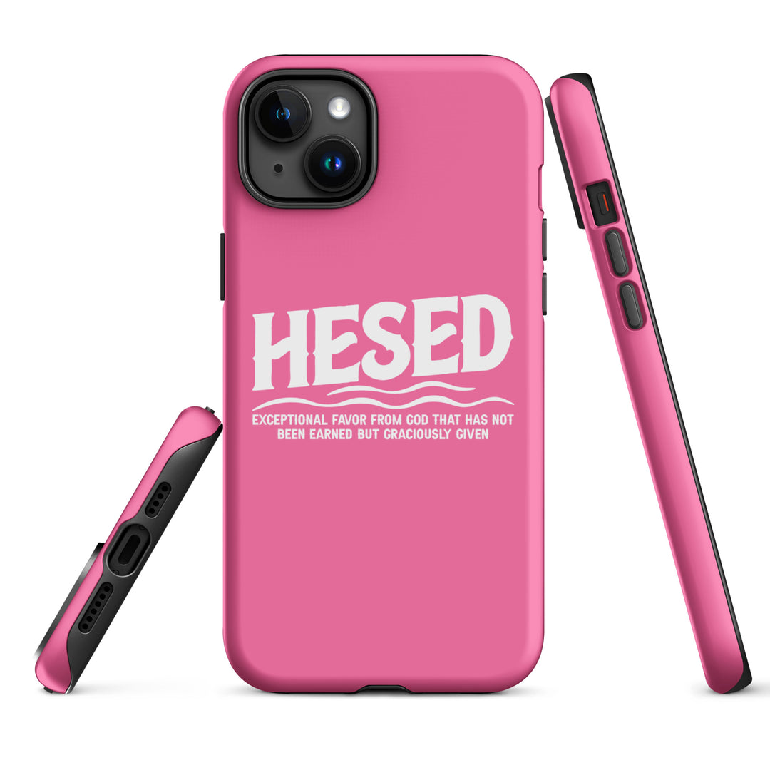 Christian Phone Case Hesed Exceptional Favor Pink for iPhone® iPhone® Phone Cases   