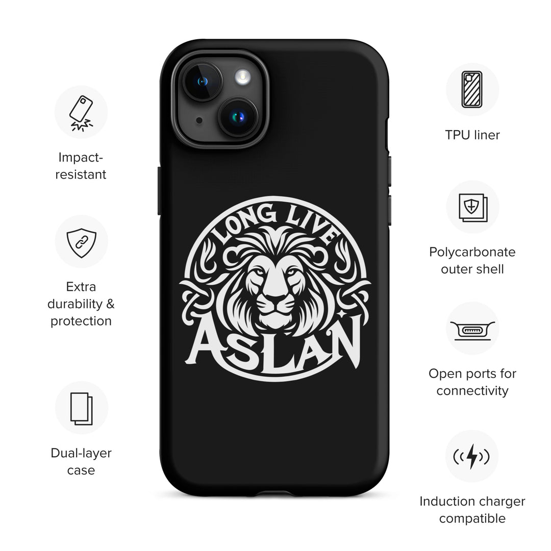 Christian Phone Case Long Live Aslan Black for iPhone® iPhone® Phone Cases   