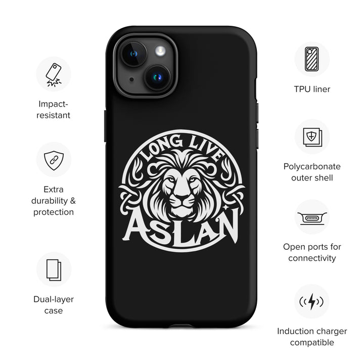 Christian Phone Case Long Live Aslan Black for iPhone® iPhone® Phone Cases   