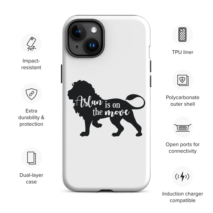 Christian Phone Case Aslan Is On The Move White for iPhone® iPhone® Phone Cases   