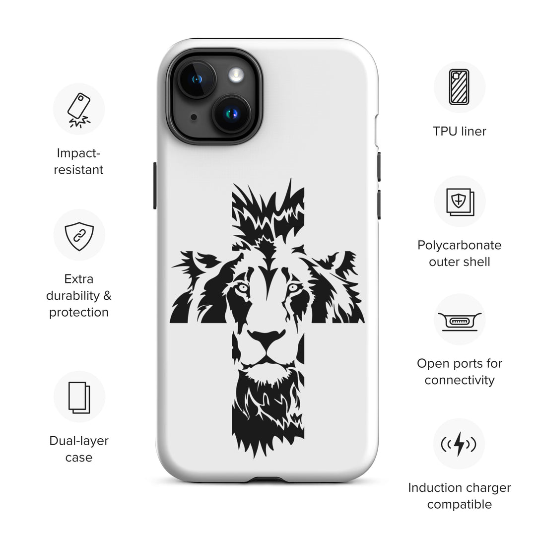 Christian Phone Case Aslan Cross White for iPhone® iPhone® Phone Cases   