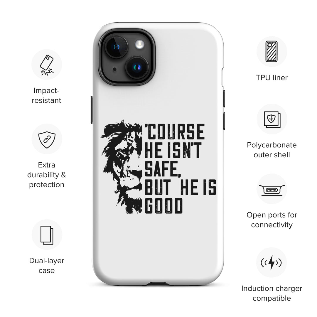 Christian Phone Case 'Course He Isn't Safe White for iPhone® iPhone® Phone Cases   