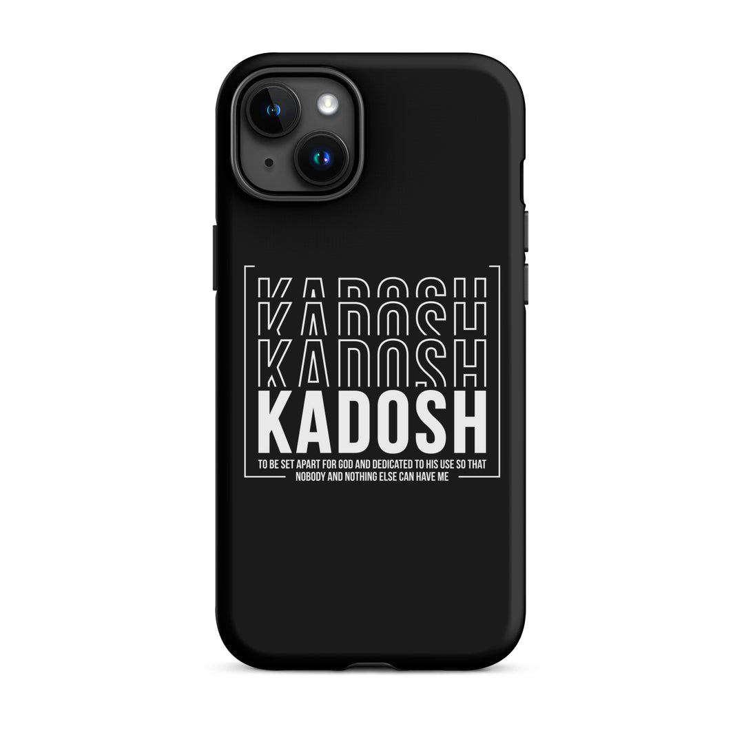 Christian Phone Case Kadosh Dedicated To His Use Black for iPhone® iPhone® Phone Cases Matte iPhone 15 Plus 