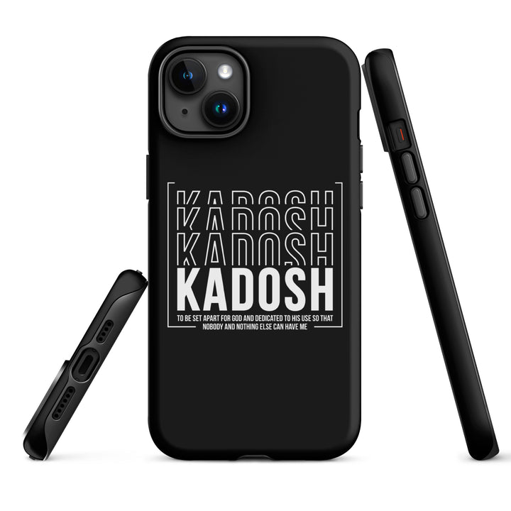 Christian Phone Case Kadosh Dedicated To His Use Black for iPhone® iPhone® Phone Cases   