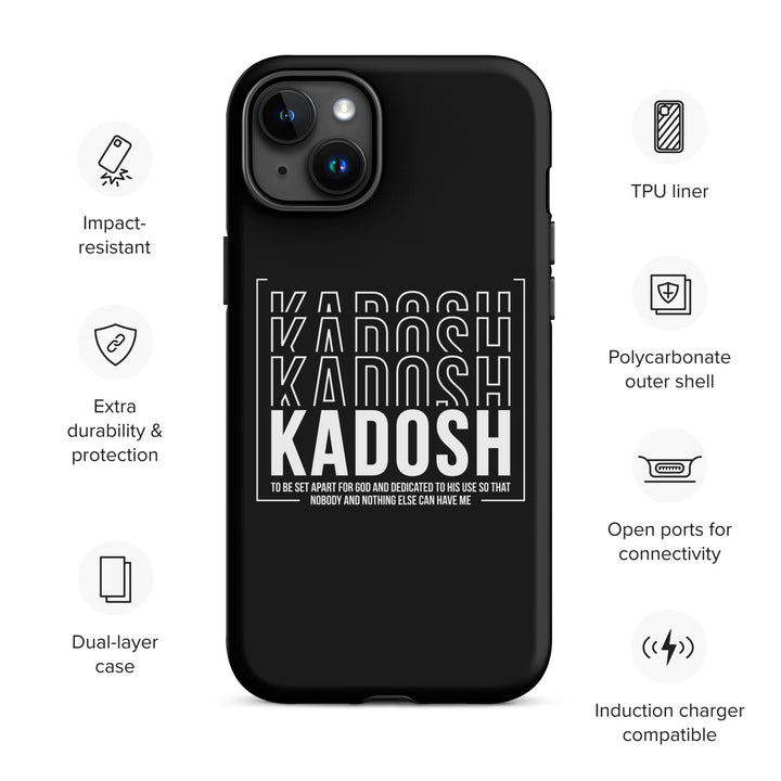 Christian Phone Case Kadosh Dedicated To His Use Black for iPhone® iPhone® Phone Cases   