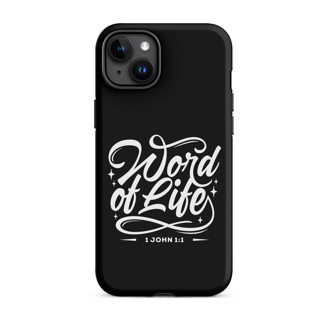 Christian Phone Case Word of Life Black for iPhone® iPhone® Phone Cases Matte iPhone 15 Plus 