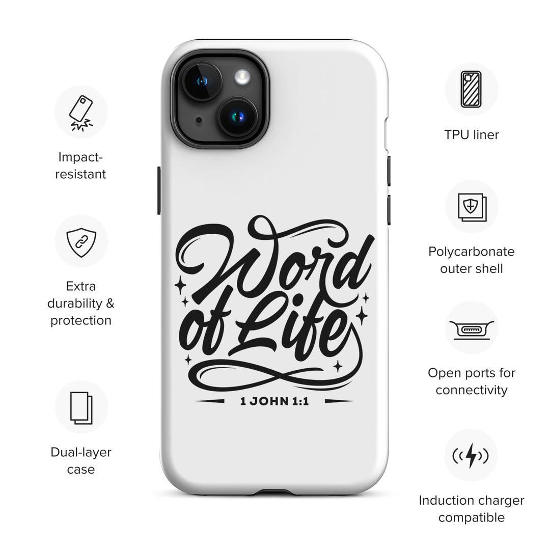 Christian Phone Case Word of Life White for iPhone® iPhone® Phone Cases   