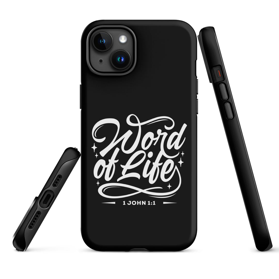 Christian Phone Case Word of Life Black for iPhone® iPhone® Phone Cases   