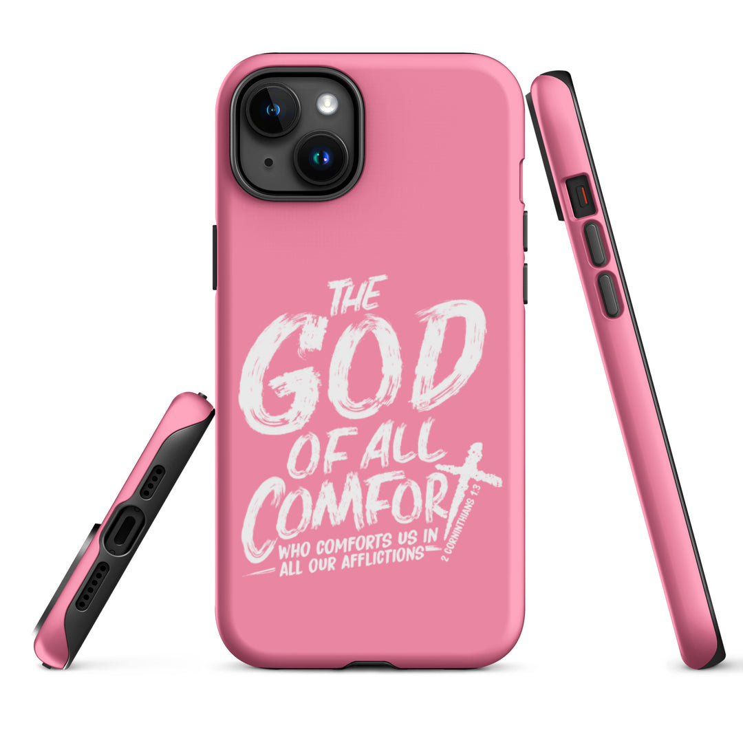 Christian Phone Case God of All Comfort Pink for iPhone® iPhone® Phone Cases   