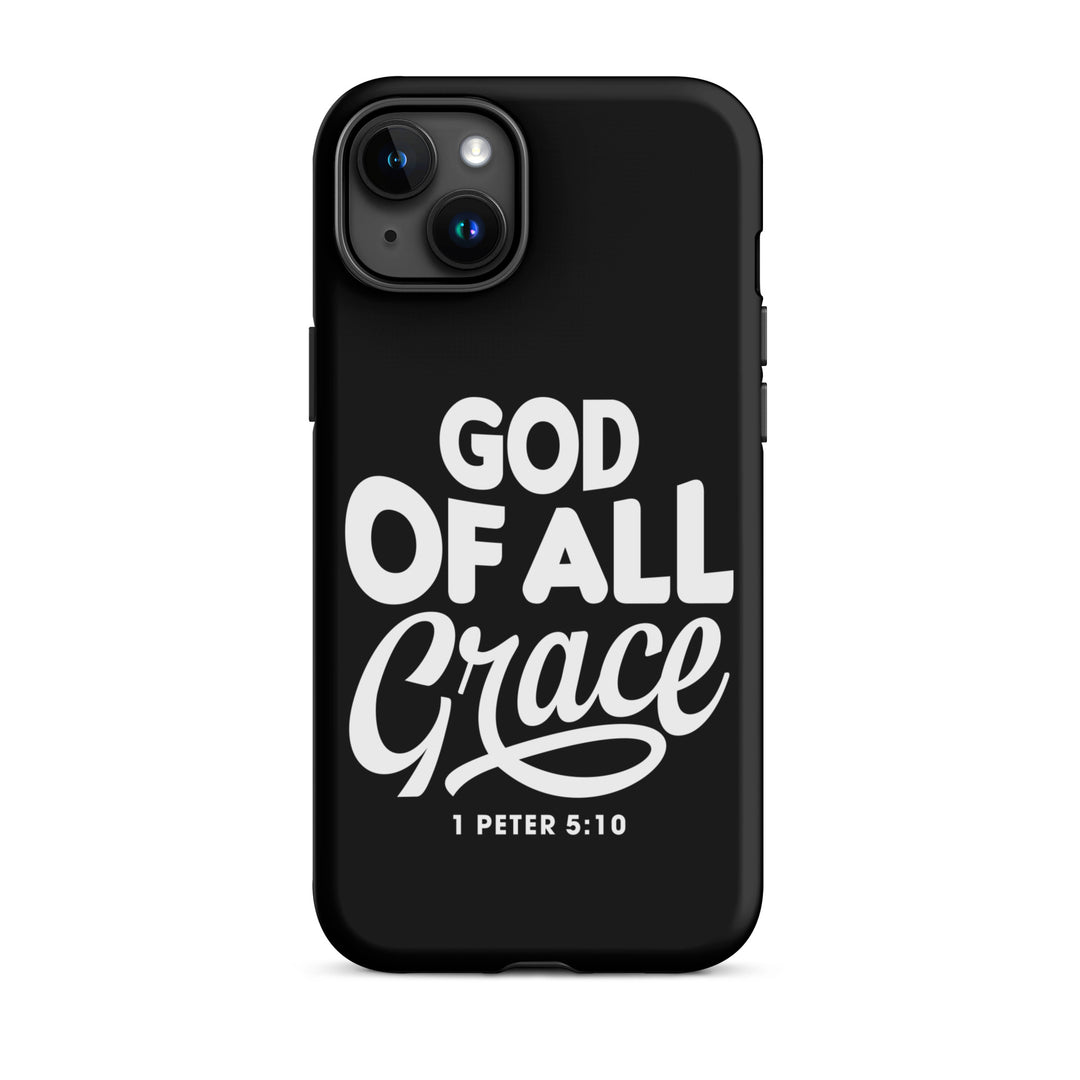 Christian Phone Case God of All Grace Black for iPhone® iPhone® Phone Cases Matte iPhone 15 Plus 