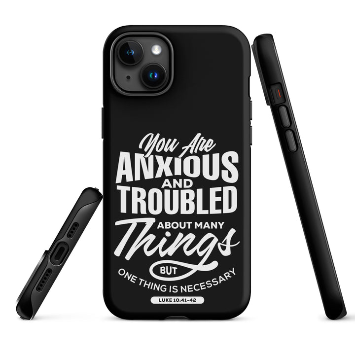 Christian Phone Case Anxious And Troubled Black for iPhone® iPhone® Phone Cases   