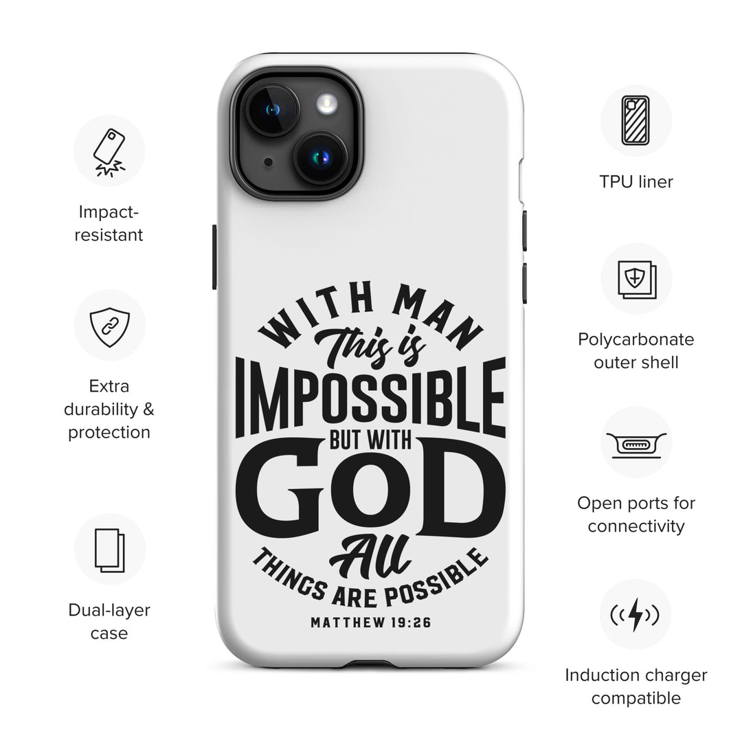 Christian Phone Case All Things Possible White for iPhone® iPhone® Phone Cases   