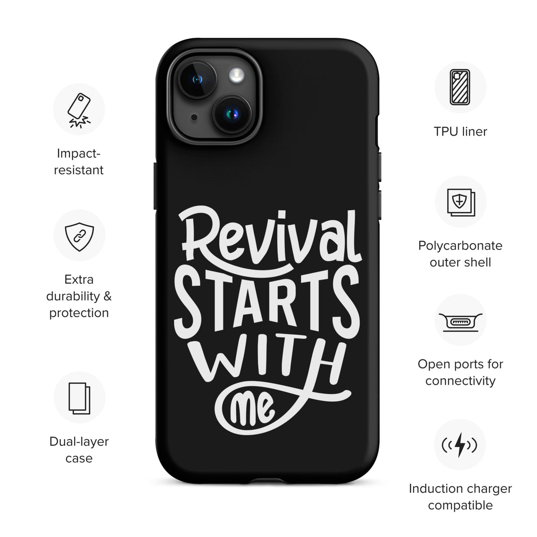 Christian Phone Case Revival Starts With Me Black for iPhone® iPhone® Phone Cases   