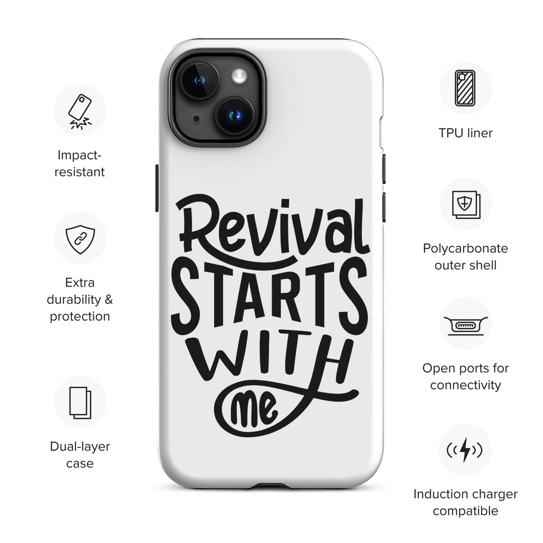 Christian Phone Case Revival Starts With Me White for iPhone® iPhone® Phone Cases   