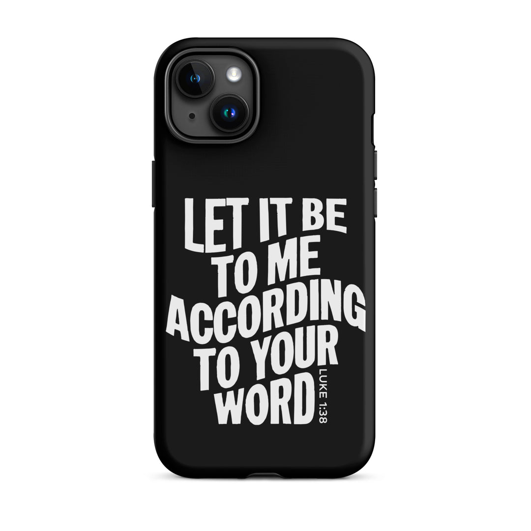 Christian Phone Case According To Your Word Black for iPhone® iPhone® Phone Cases   