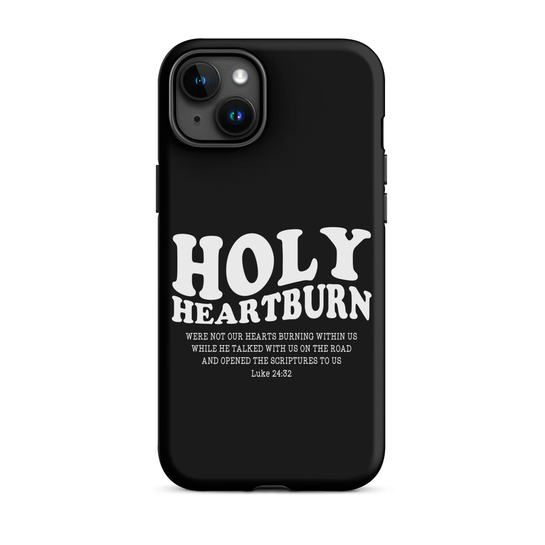 Christian Phone Case Holy Heartburn Black for iPhone® iPhone® Phone Cases Matte iPhone 15 Plus 