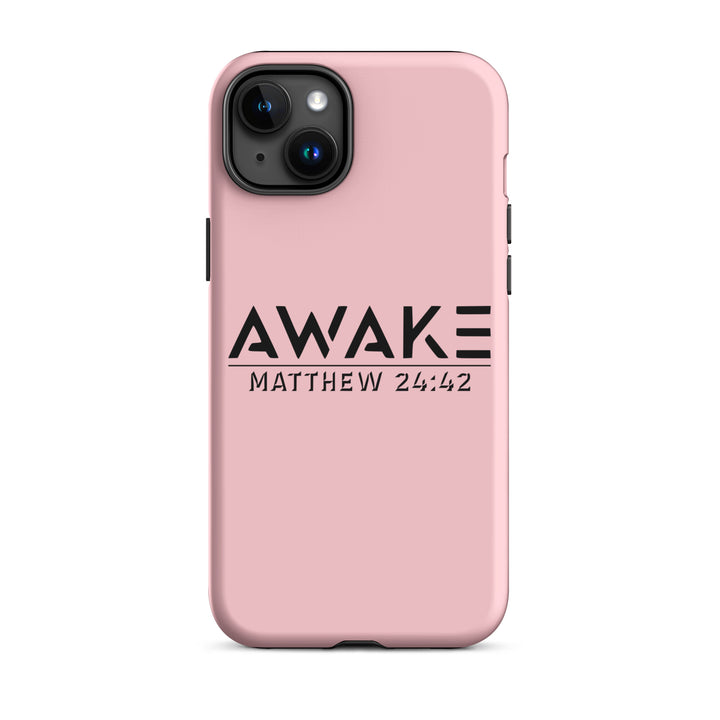 Christian Phone Case Awake Pink for iPhone® iPhone® Phone Cases Matte iPhone 15 Plus 