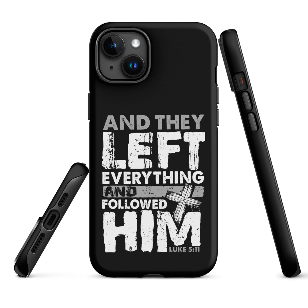 Christian Phone Case Left Everything Cross Black for iPhone® iPhone® Phone Cases   