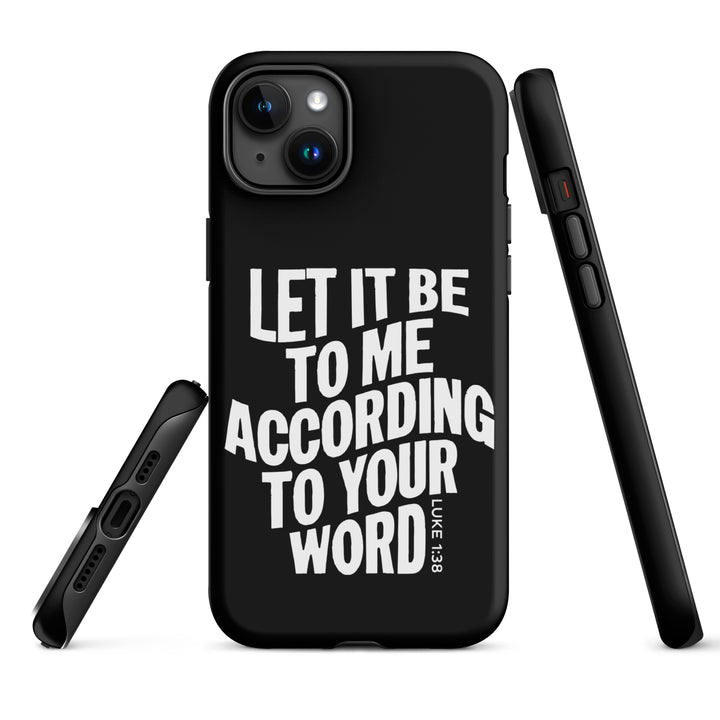 Christian Phone Case According To Your Word Black for iPhone® iPhone® Phone Cases   