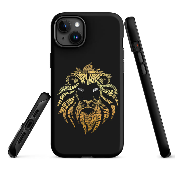 Christian Phone Case Lion Word Cloud Black for iPhone® iPhone® Phone Cases   