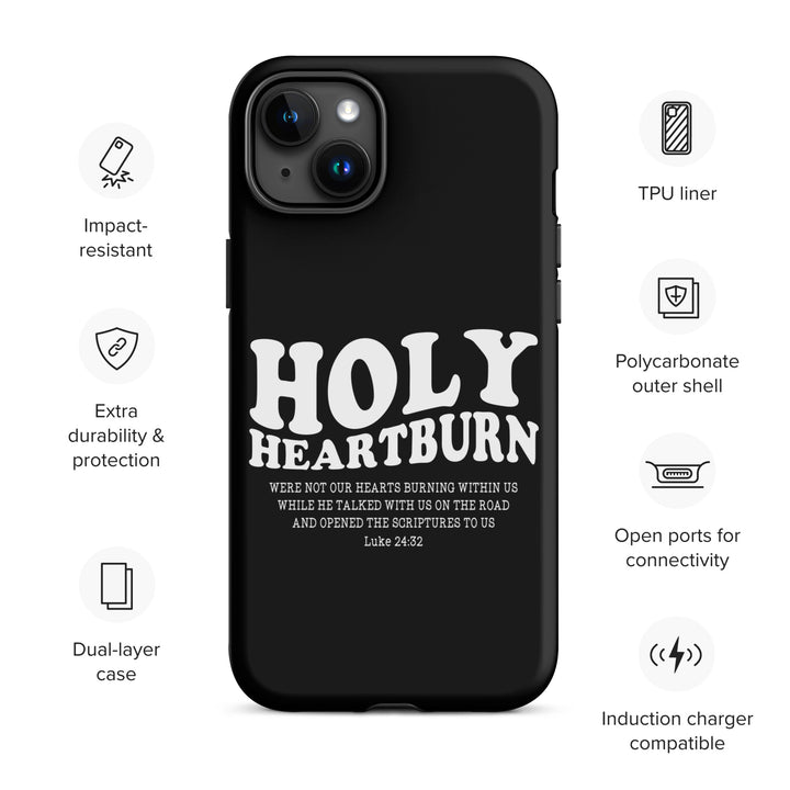 Christian Phone Case Holy Heartburn Black for iPhone® iPhone® Phone Cases   