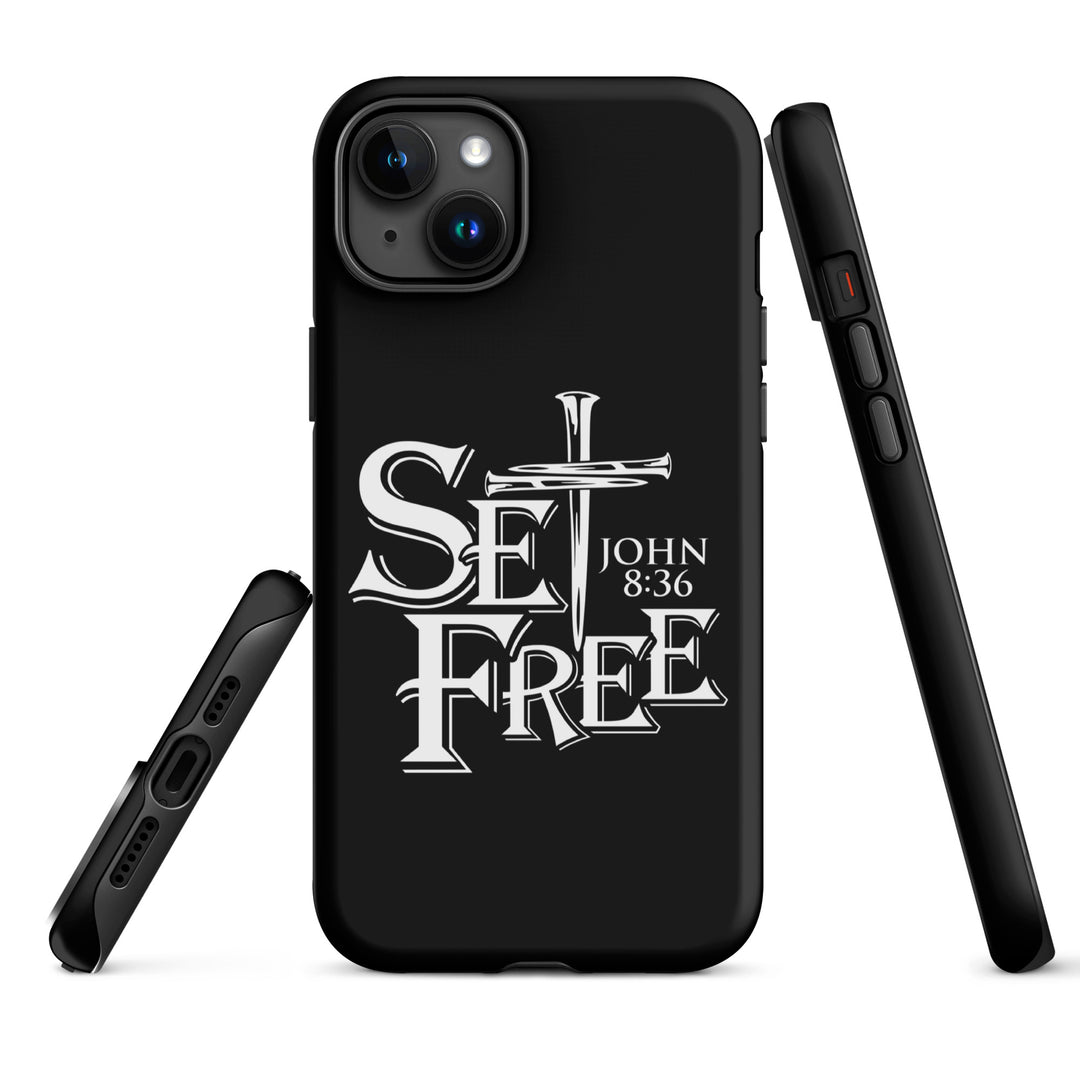 Christian Phone Case Set Free Black for iPhone® iPhone® Phone Cases   