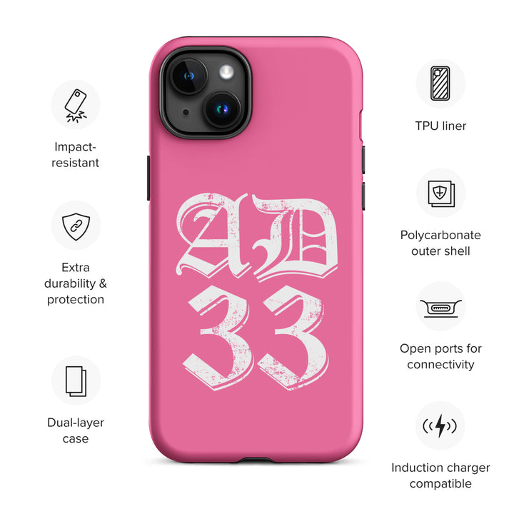 Christian Phone Case AD 33 Old English Pink for iPhone® iPhone® Phone Cases   