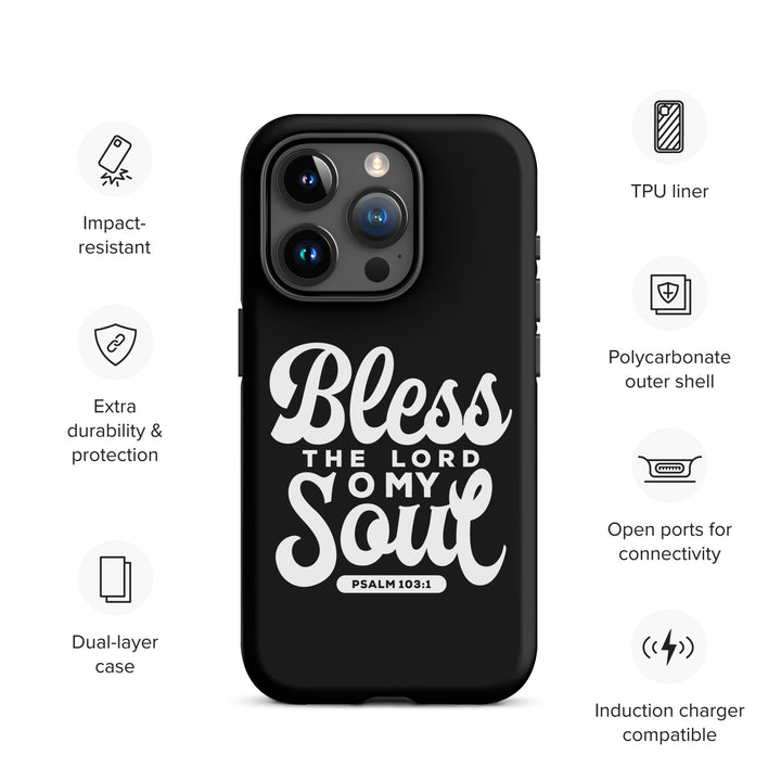 Christian Phone Case Bless The Lord Tough for iPhone® iPhone® Phone Cases   