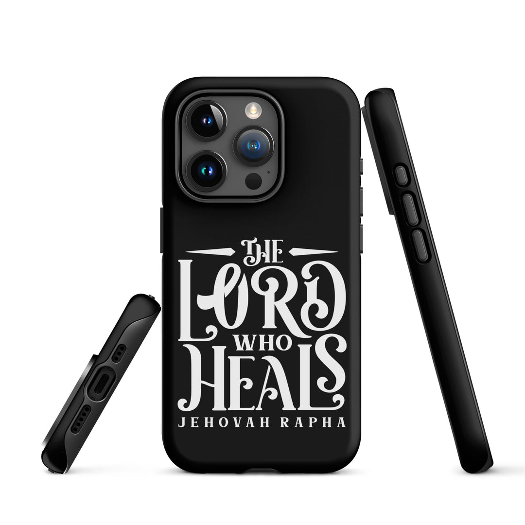 Christian Phone Case The Lord Who Heals Black for iPhone® iPhone® Phone Cases   