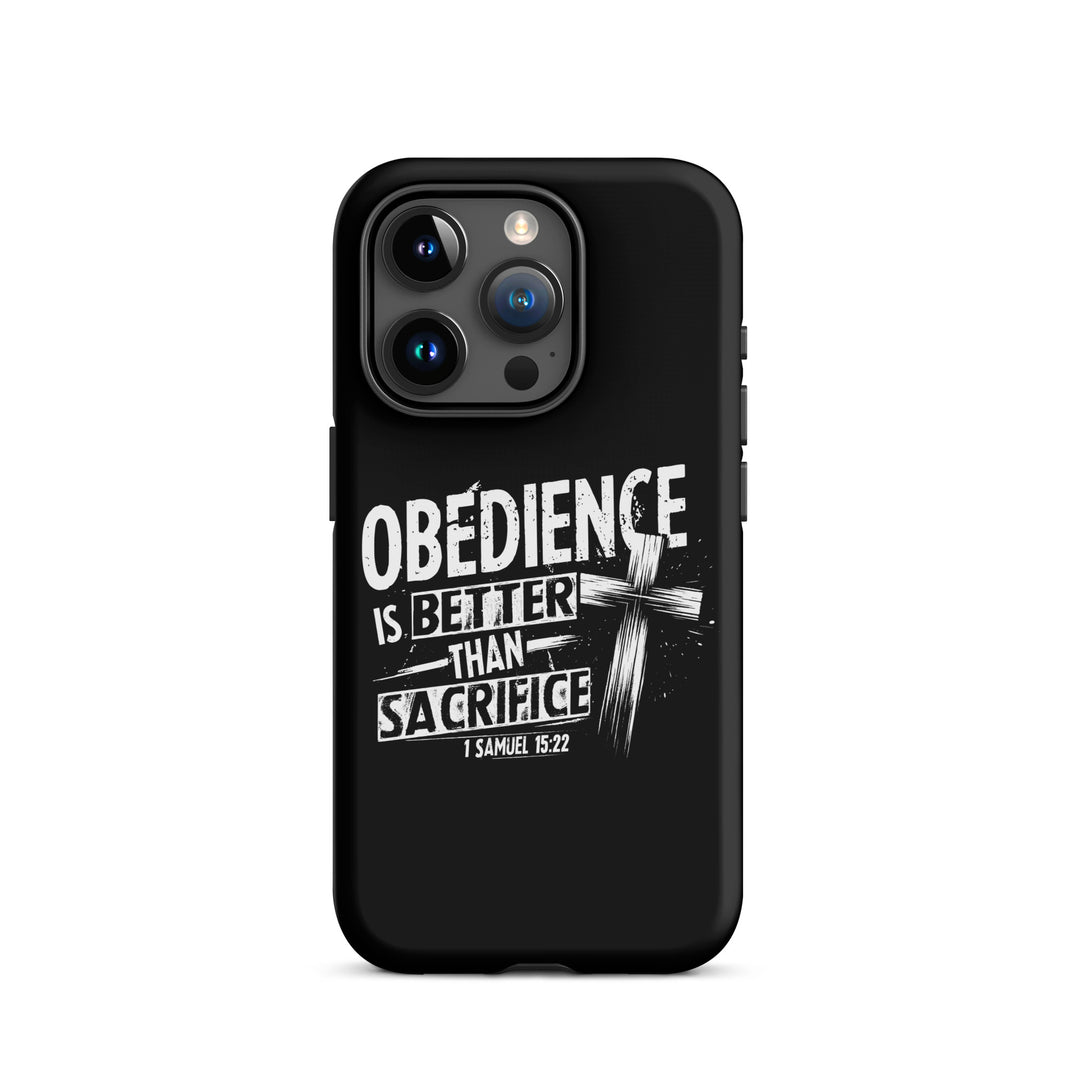 Christian Phone Case Obedience Is Better for iPhone® iPhone® Phone Cases Matte iPhone 15 Pro 