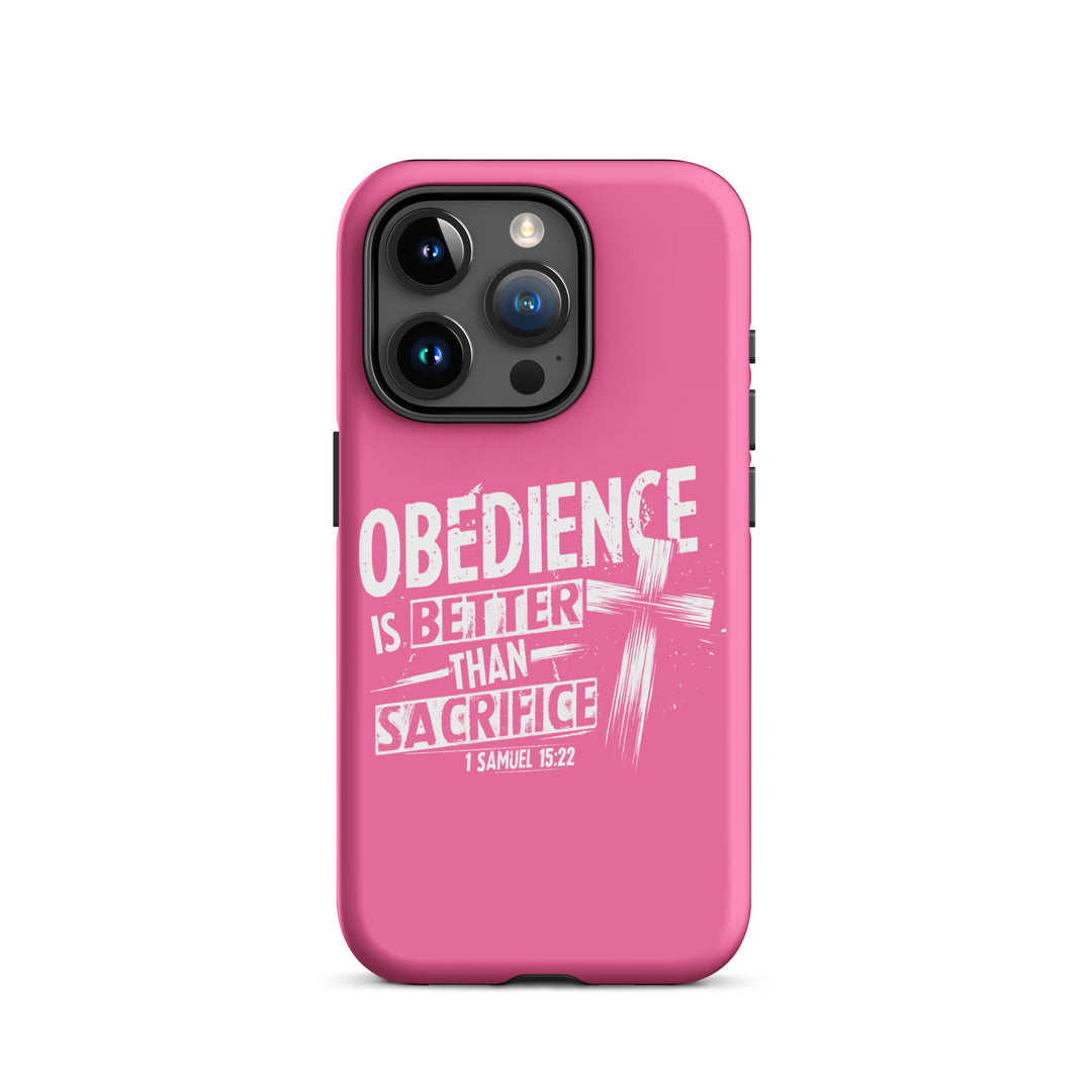 Christian Phone Case Obedience IS Better for iPhone® iPhone® Phone Cases Matte iPhone 15 Pro 