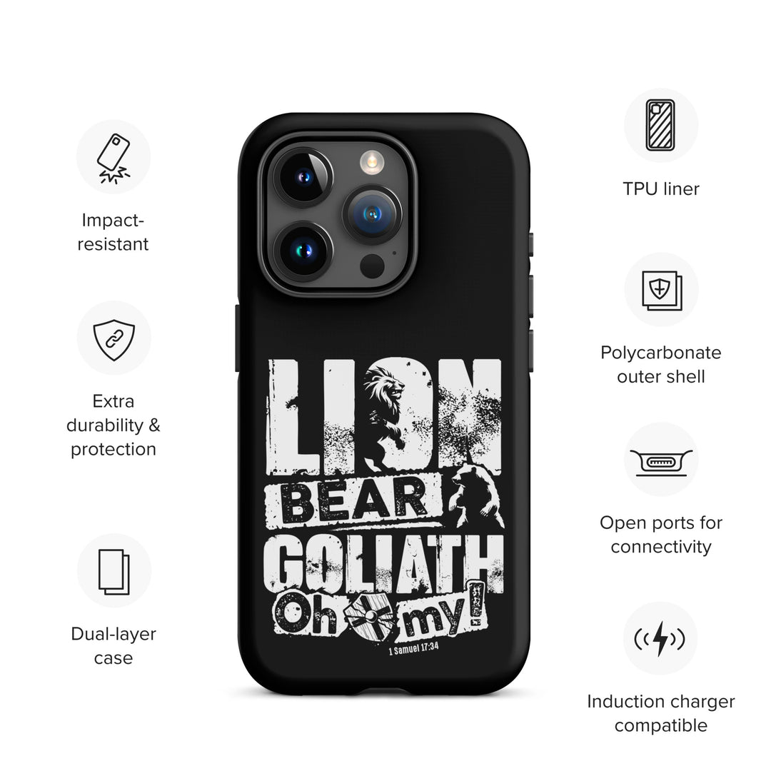 Christian Phone Case Lion Bear Goliath for iPhone® iPhone® Phone Cases   