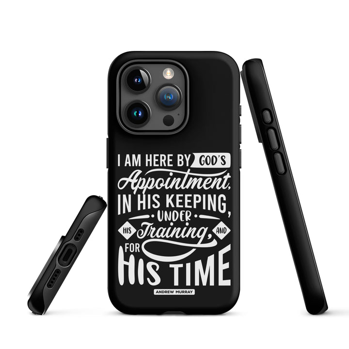 Christian Phone Case His Time Black for iPhone® iPhone® Phone Cases   