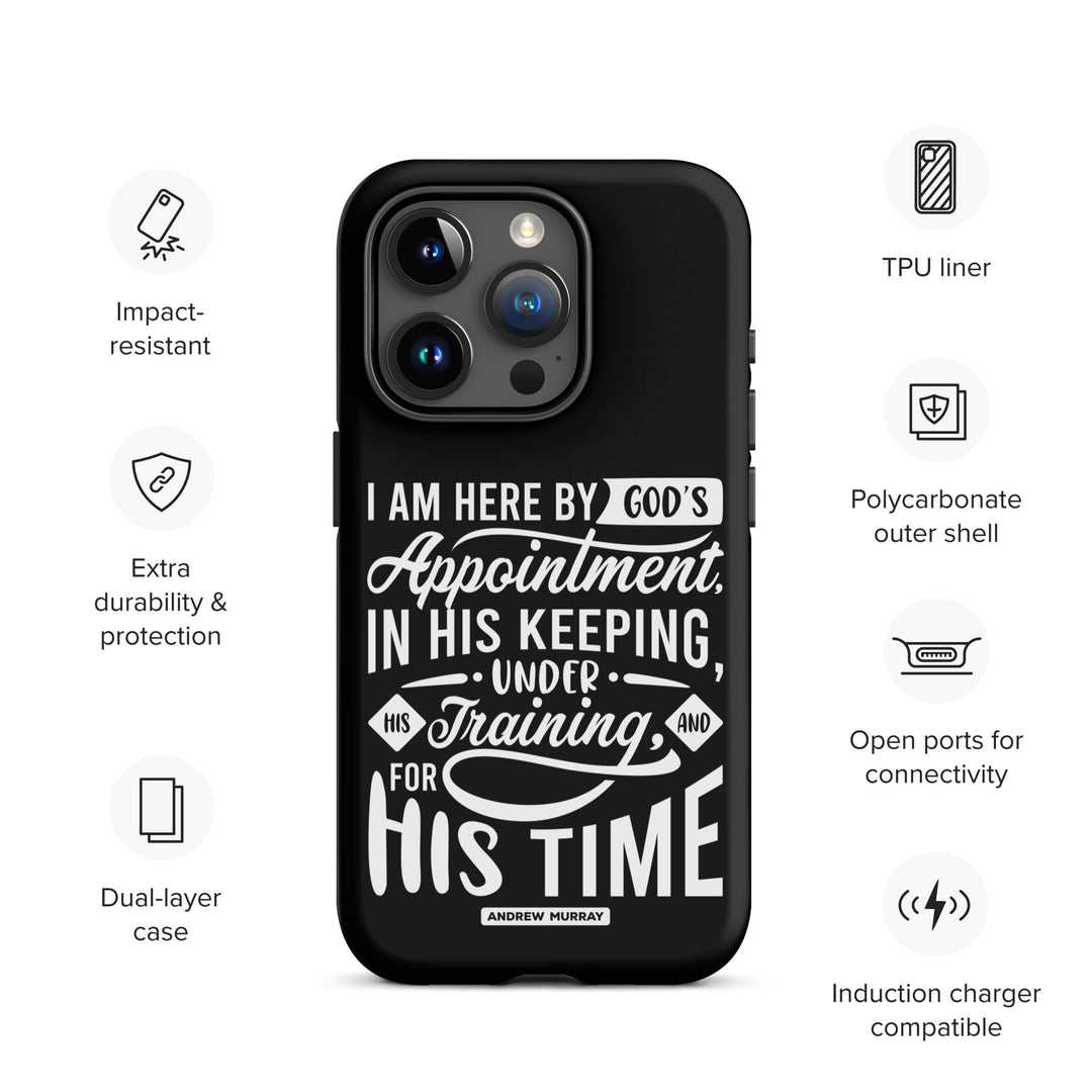 Christian Phone Case His Time Black for iPhone® iPhone® Phone Cases   