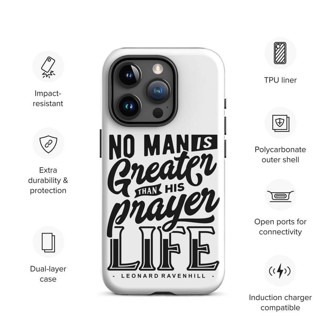 Christian Phone Case Prayer Life White for iPhone® iPhone® Phone Cases   