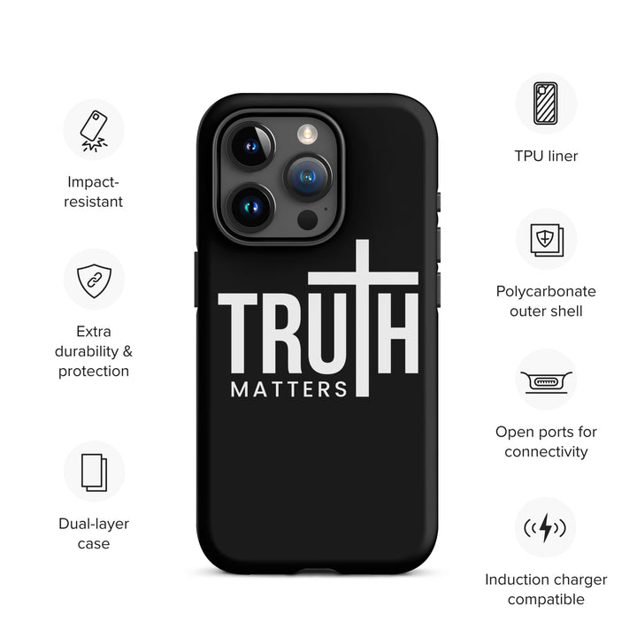 Christian Phone Case Truth Matters Black for iPhone® iPhone® Phone Cases   