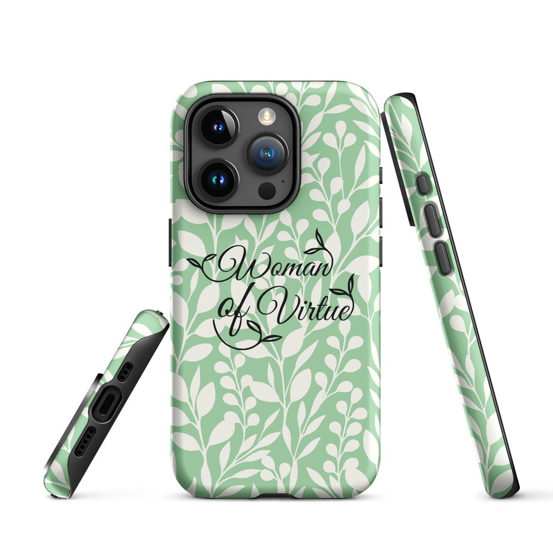 Christian Phone Case Woman of Virtue Green for iPhone® iPhone® Phone Cases   